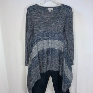 Avenue | Adorable Blue & Gray Sweater 14/16